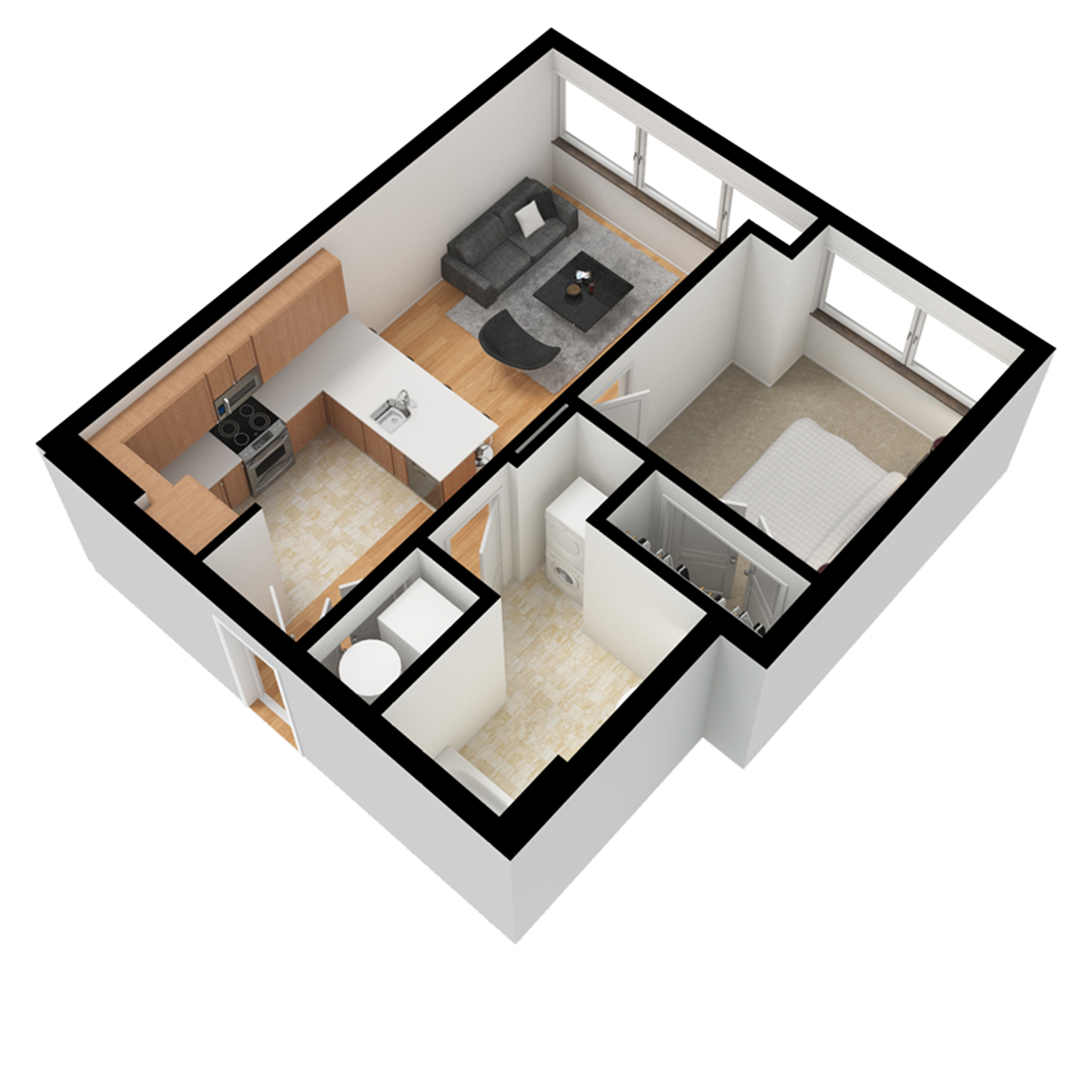 Eppley One Bedroom Floor Plan